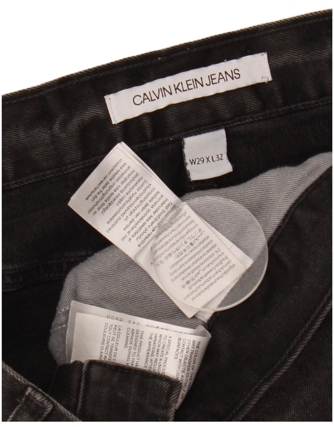 Calvin Klein Jean Slim Homme W29 L32 Coton Noir