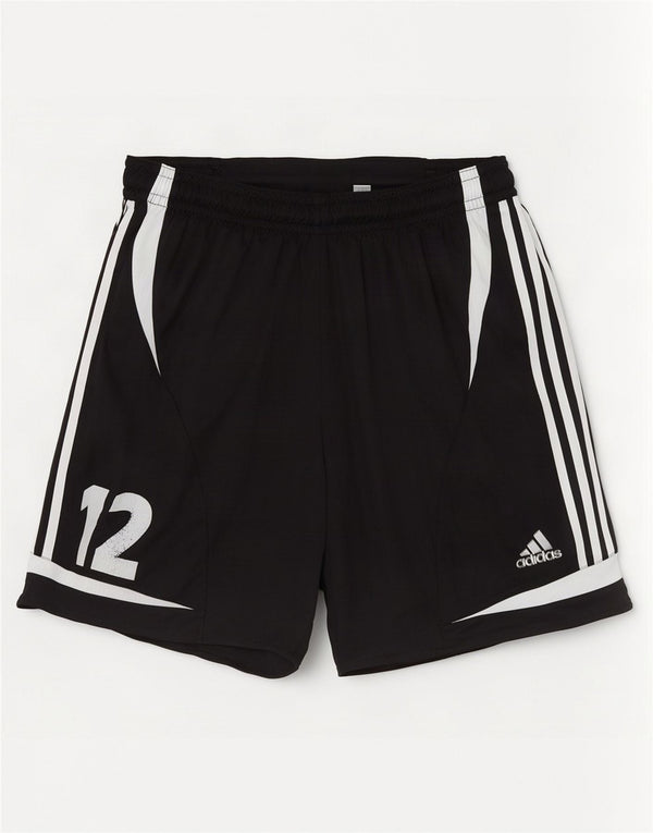 Adidas Short de sport graphique pour homme en polyester color block noir moyen