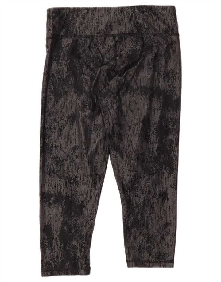 Puma Legging Capri Femme UK 10 Petit Noir Tie Dye