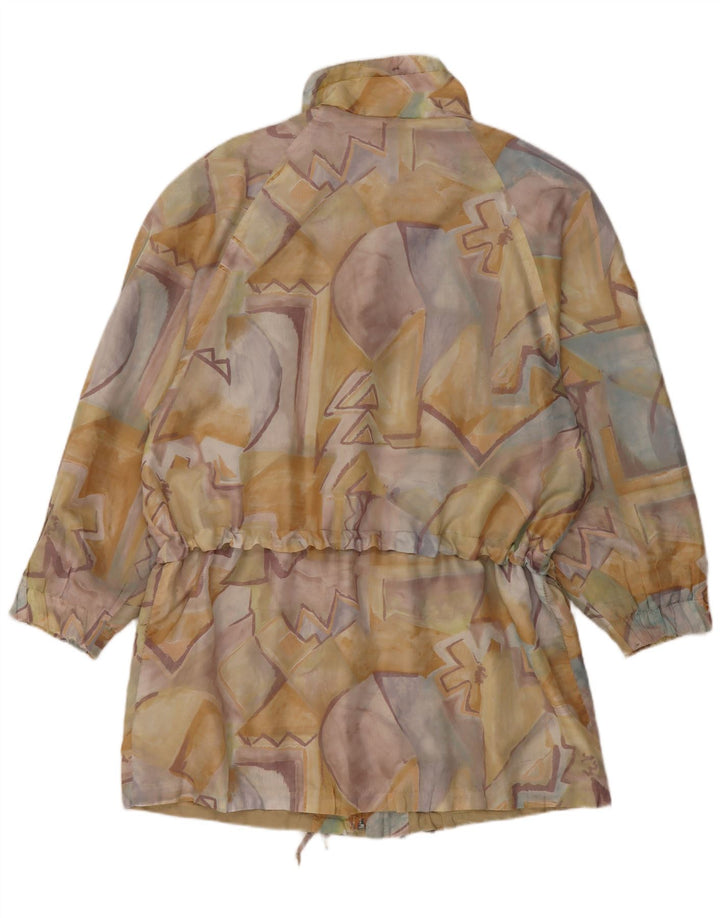 C & A Veste de pluie à motif abstrait pour femme UK 16 Large Multicolore