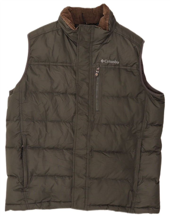 Columbia Gilet rembourré Omni-Shield pour homme UK 44 2XL Kaki Polyester