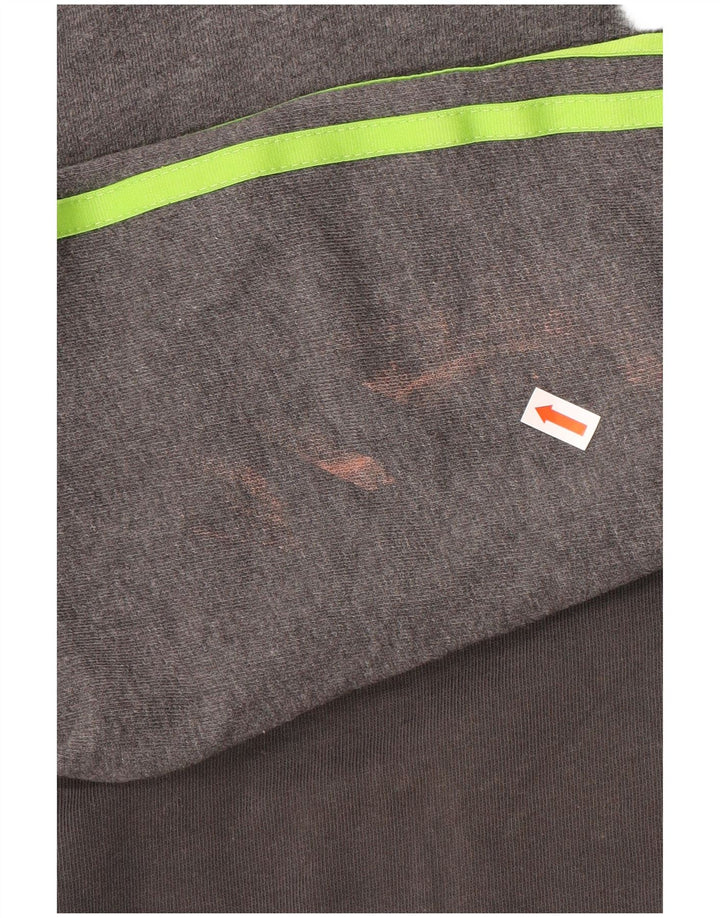 Adidas Sweat-shirt graphique pour homme Petit gris Coton