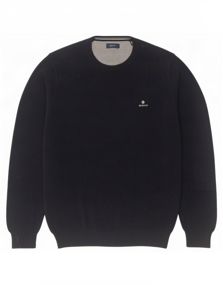 Gant Pull ras du cou pour homme, grand, bleu marine