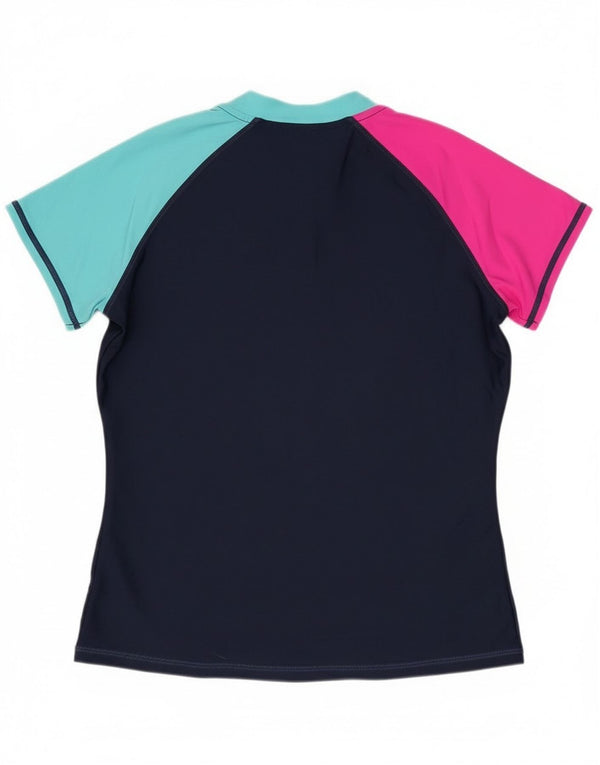 Eddie Bauer T-Shirt Fille 14-15 Ans Large Bleu Marine Colourblock