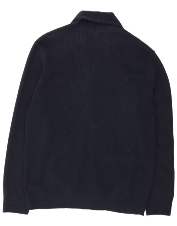 Marks & Spencer Pull Cardigan Homme XL Bleu Marine Polyester