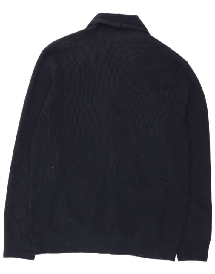 Marks & Spencer Pull Cardigan Homme XL Bleu Marine Polyester