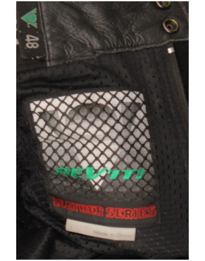 Rev'it Pantalon motard en cuir pour homme IT 48 Medium W30 L29 Cuir noir