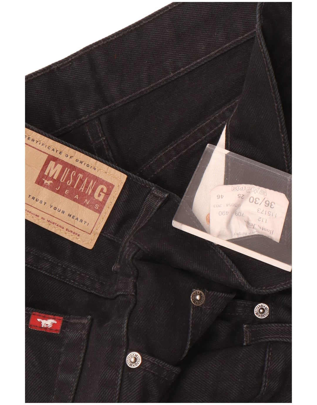 Mustang Jean droit homme W36 L30 coton noir