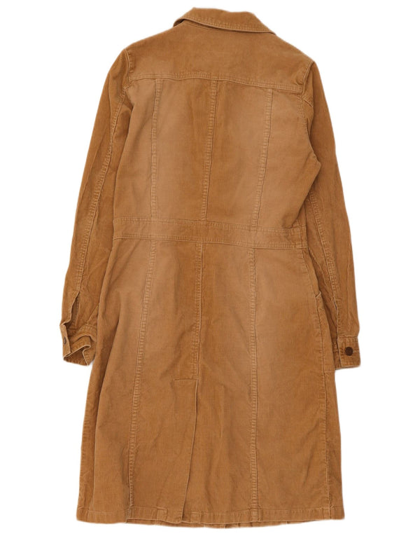 Warehouse Robe chemise en velours côtelé pour femme UK 12 Beige moyen