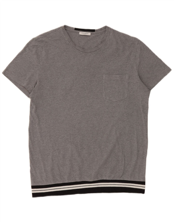 Paolo Pecora T-Shirt Homme Gris Moyen Colourblock