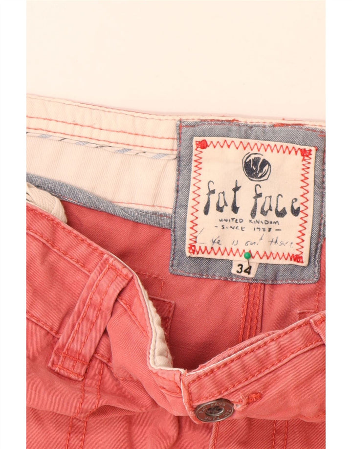 Fat Face Short Cargo Homme W34 Grand Coton Rouge
