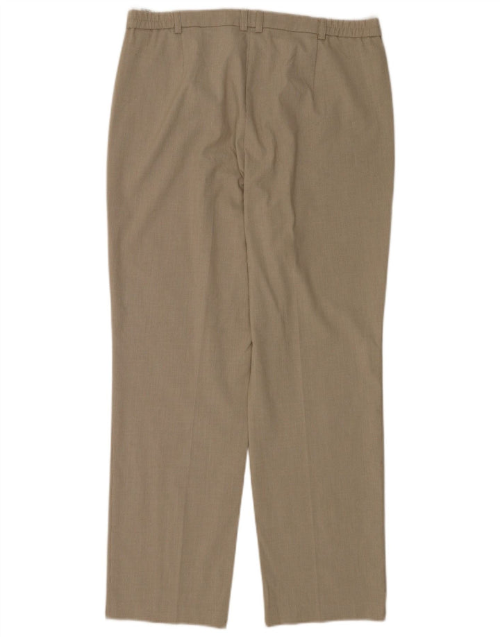 Marks & Spencer Pantalon de costume droit pour femme UK 14 Medium W32 L28 Gris