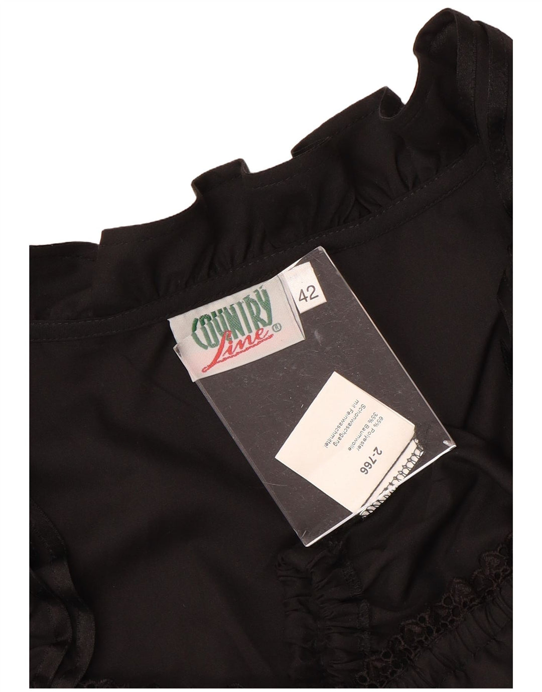 COUNTRY Haut court pour femme IT 42 Polyester noir moyen