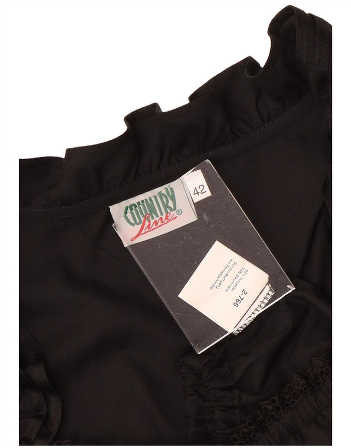 COUNTRY Haut court pour femme IT 42 Polyester noir moyen