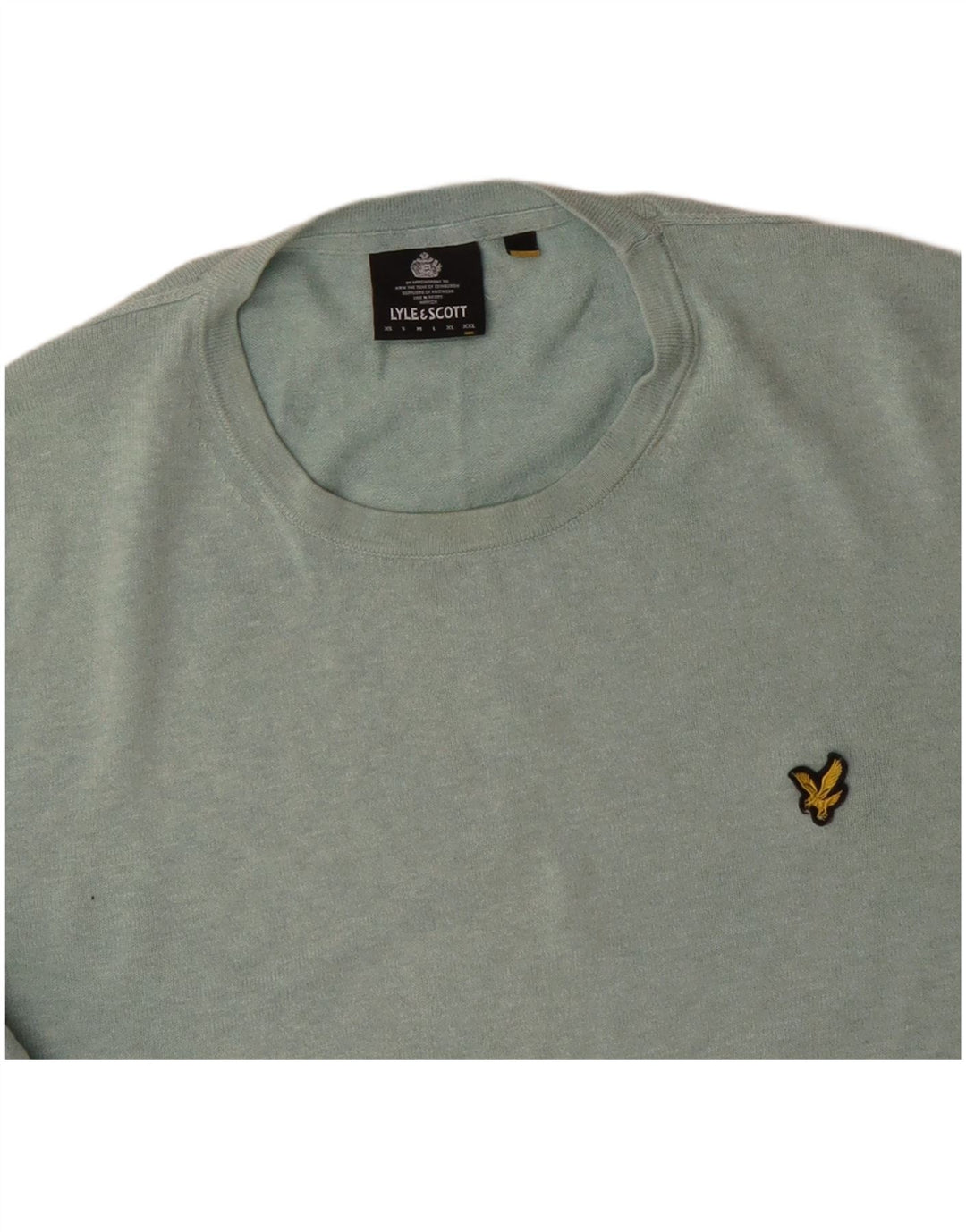 LYLE & SCOTT Pull col rond homme 2XL vert coton