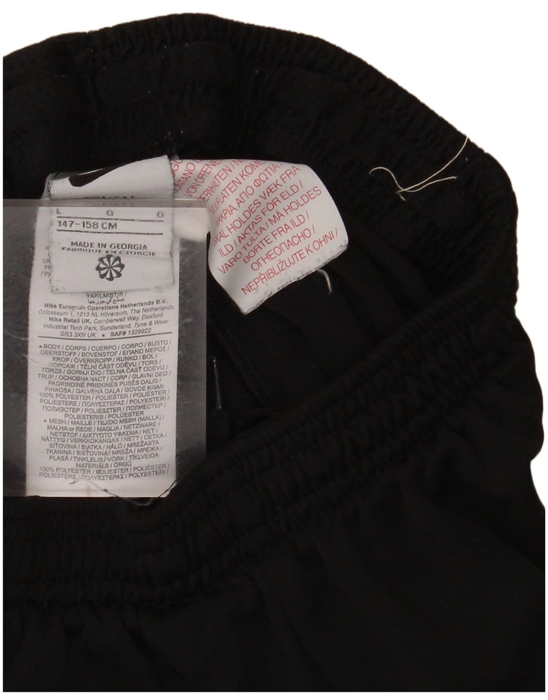 NIKE Pantalon de survêtement pour garçon 12-13 ans Large Noir Colourblock Polyester