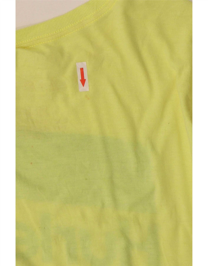 Hurley T-Shirt Graphique Homme Haut Large Jaune Polyester