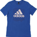 ADIDAS Mens Graphic T-Shirt Top Small Blue Cotton Vintage Adidas and Second-Hand Adidas from Messina Hembry 