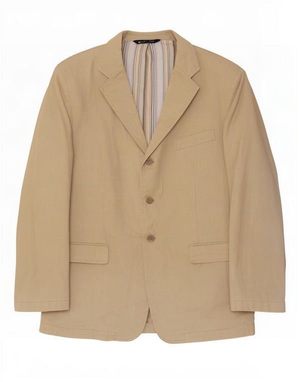 Marks & Spencer Veste blazer en velours côtelé à 3 boutons pour homme UK 42 XL Coton beige