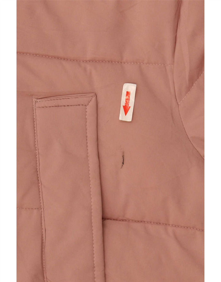 Marks & Spencer Manteau matelassé surdimensionné à capuche pour femme UK 18 XL Rose Polyester