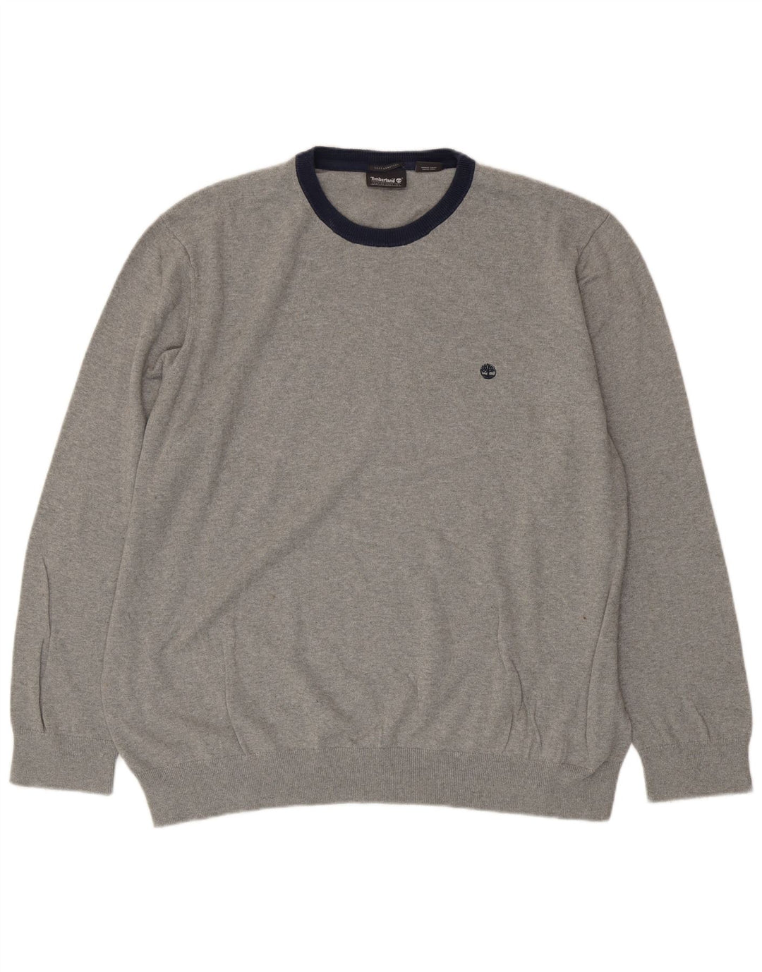 TIMBERLAND Pull à col rond pour homme 3XL Gris Coton
