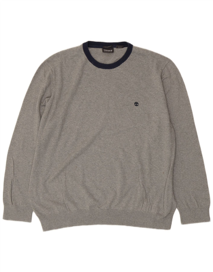TIMBERLAND Pull à col rond pour homme 3XL Gris Coton