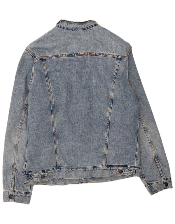 Levi's Veste en Jean Sherpa Homme UK 40 Large Bleu