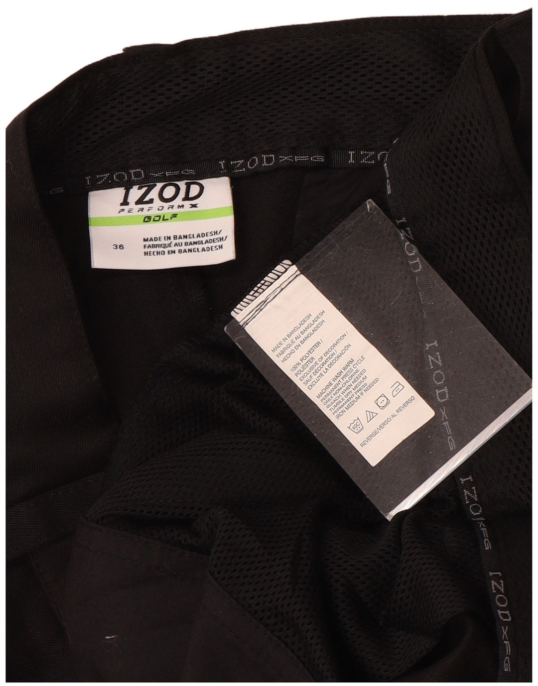 Izod Short Cargo Homme W36 Grand Noir Polyester