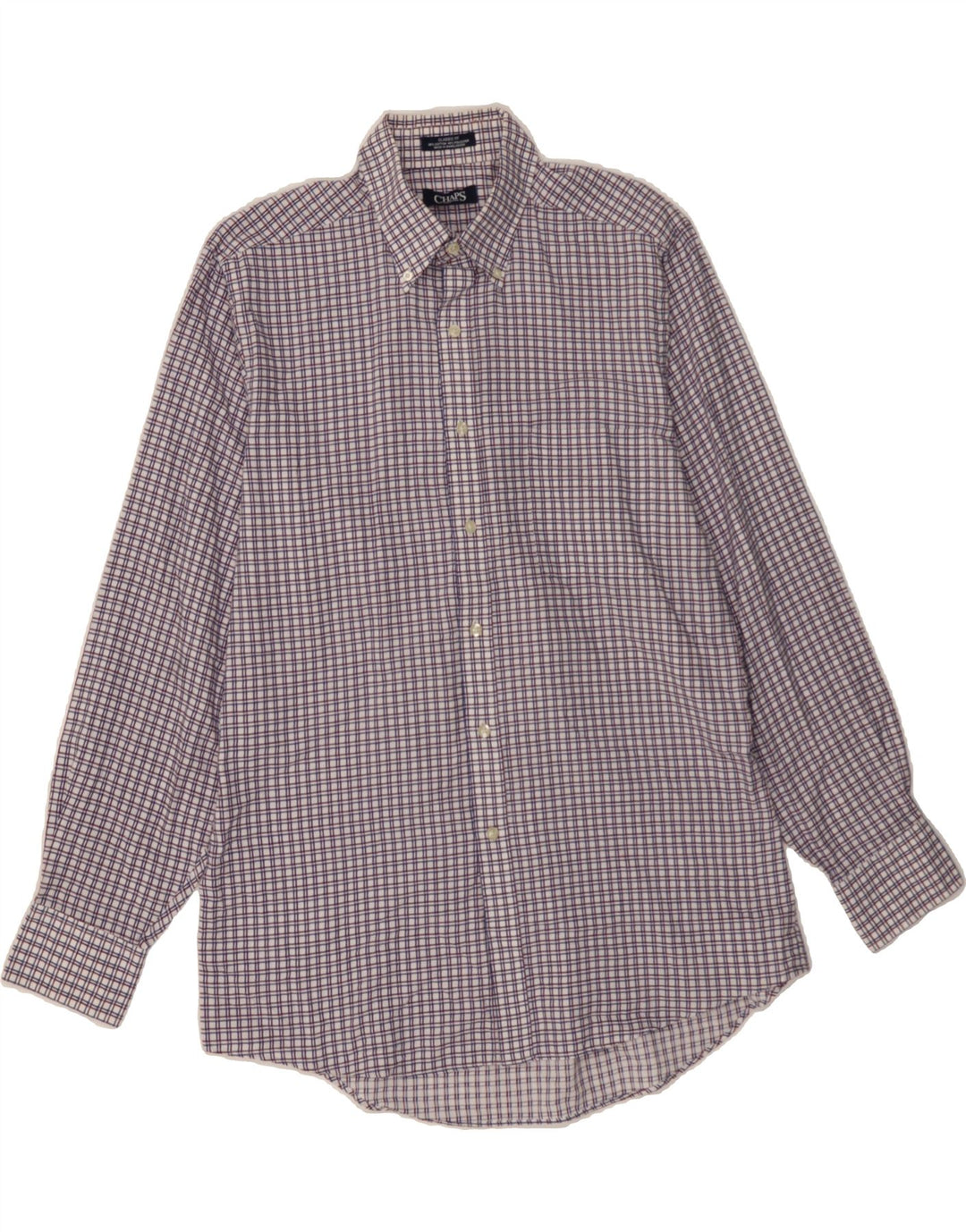 CHAPS Mens Classic Fit Shirt Size 16 Large Multicoloured Check Cotton Vintage Chaps and Second-Hand Chaps from Messina Hembry 