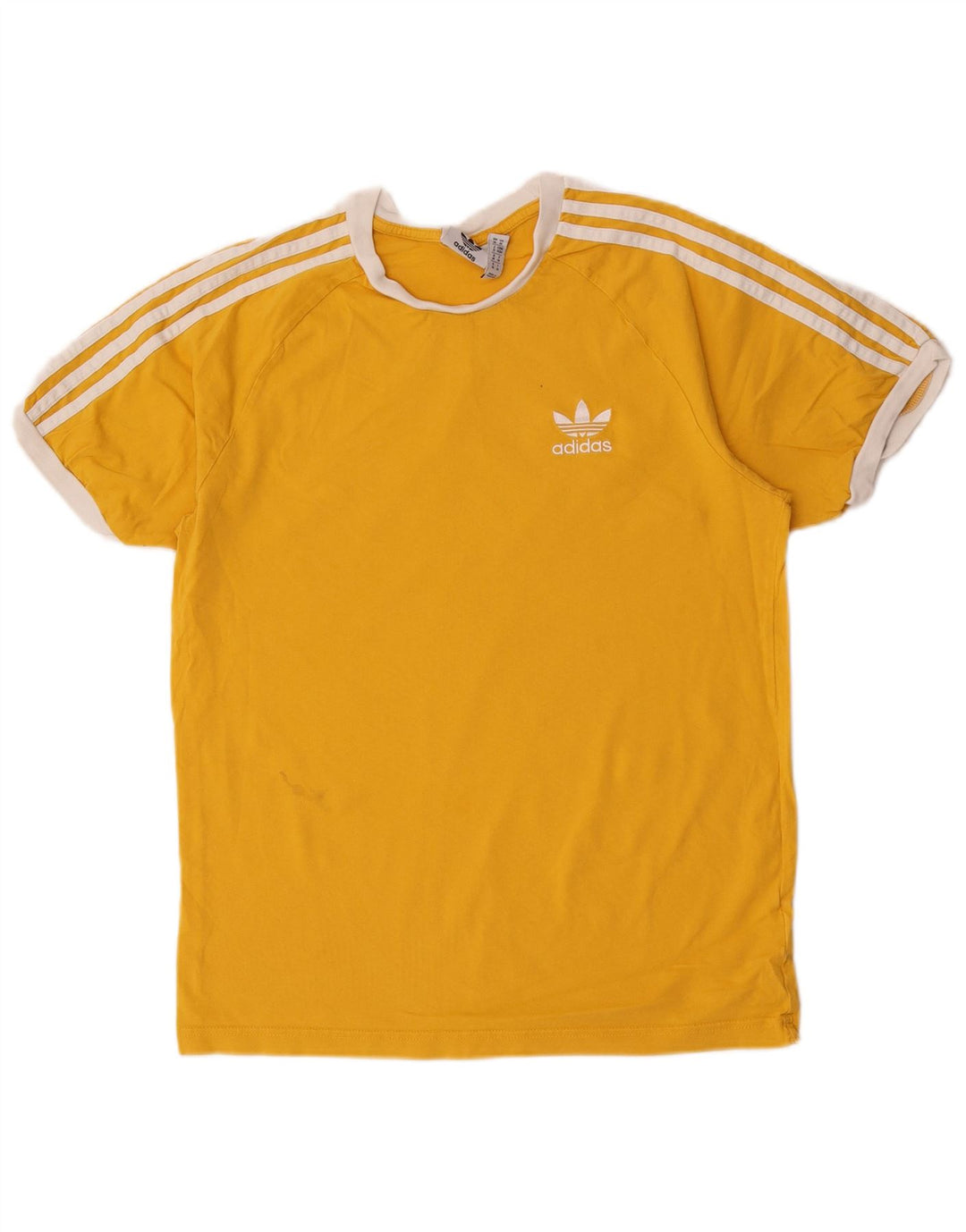 Adidas T-Shirt Homme Haut Jaune Moyen Coton