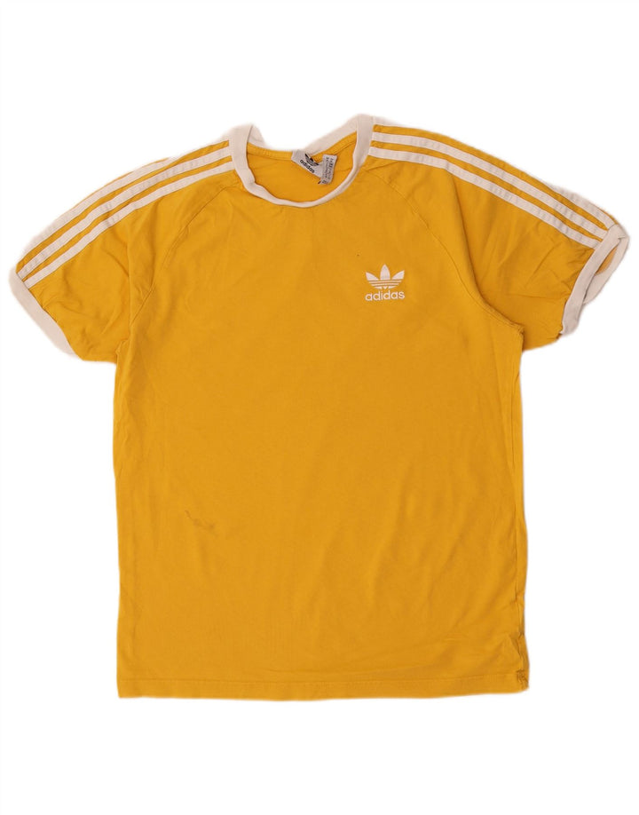 Adidas T-Shirt Homme Haut Jaune Moyen Coton
