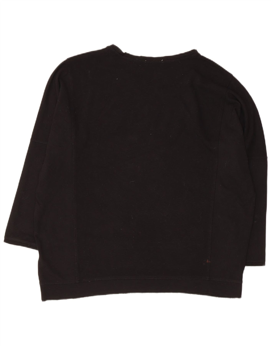 Zara Sweat-shirt surdimensionné pour femme UK 10 Petit Noir