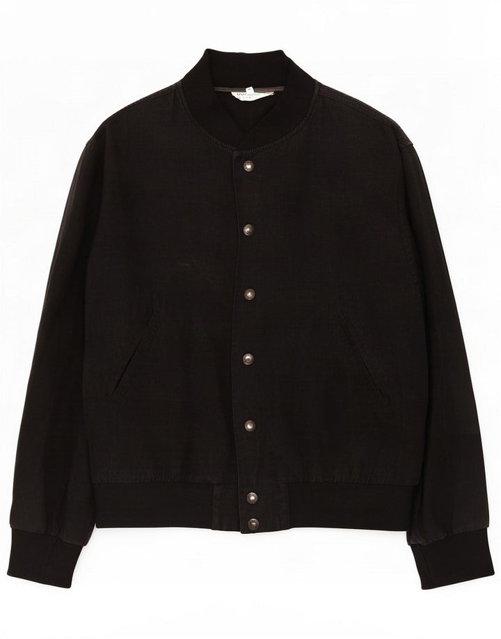 Blouson aviateur graphique Iceberg pour homme IT 48 Lin noir moyen