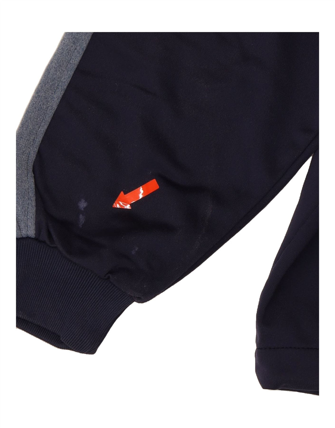 ASICS Boys Graphic Tracksuit Top Jacket 13-14 Years Navy Blue Polyester Vintage Asics and Second-Hand Asics from Messina Hembry 