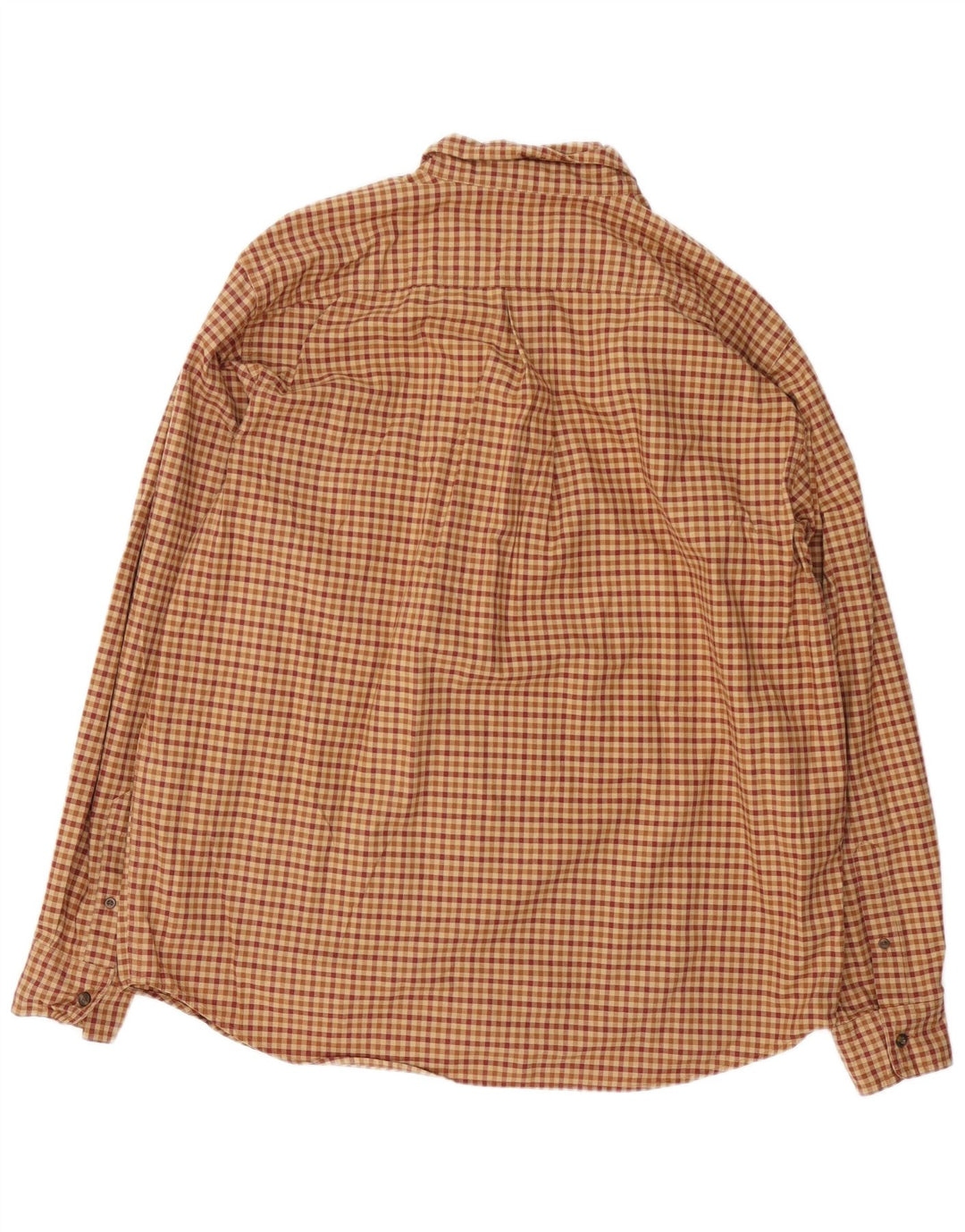 EDDIE BAUER Chemise décontractée en flanelle pour homme en coton vichy marron