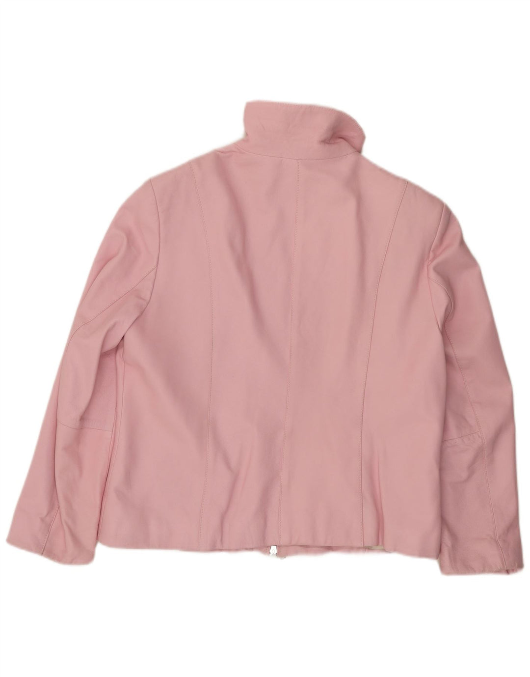 CABRINI Veste en cuir femme UK 16 Grand cuir rose
