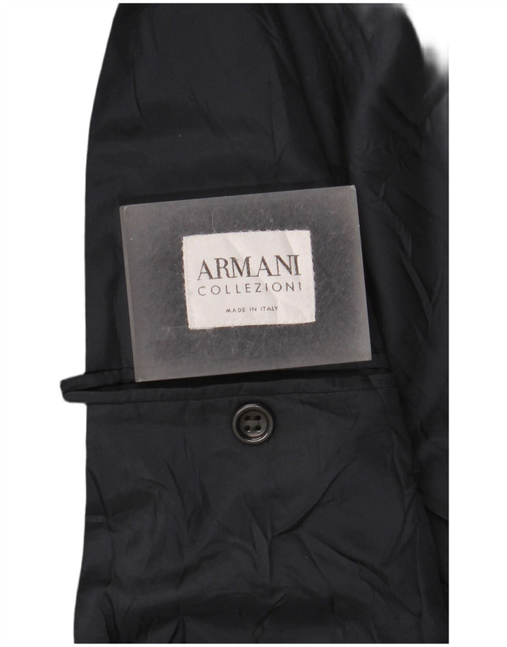 Armani Collezioni Veste Blazer 3 Boutons Homme IT 52 XL Bleu Marine Viscose