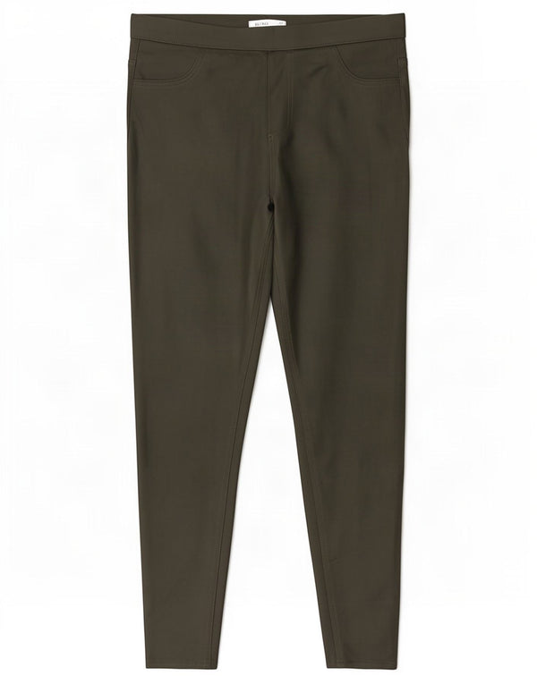 Marks & Spencer Pantalon décontracté Jegging pour femme UK 14 Large W32 L25 Kaki