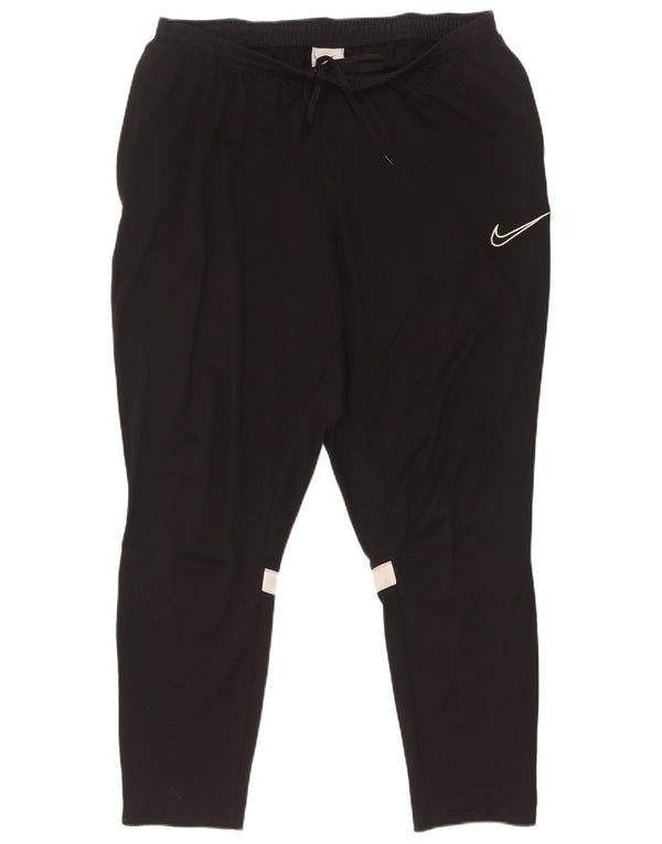 Nike Pantalon de survêtement Dri Fit pour homme 2XL Noir Colorblock Polyester