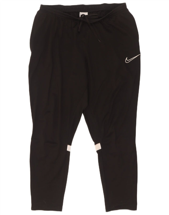 Nike Pantalon de survêtement Dri Fit pour homme 2XL Noir Colorblock Polyester