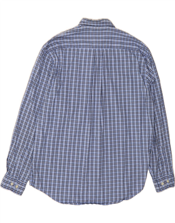DOCKERS Mens Shirt Large Blue Check Cotton Vintage Dockers and Second-Hand Dockers from Messina Hembry 