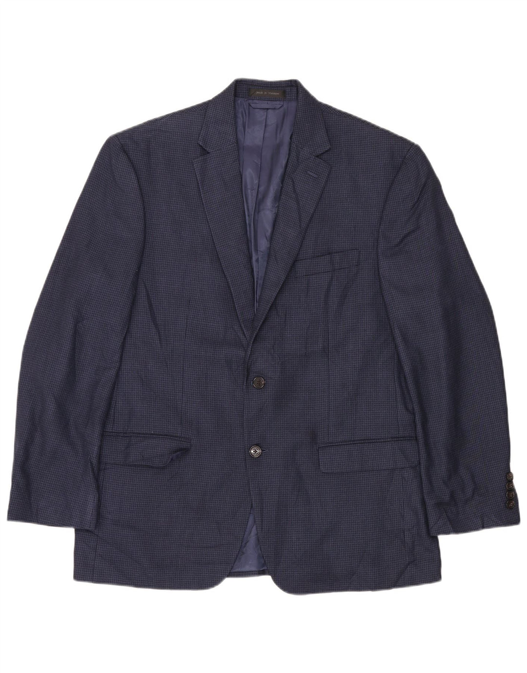 Ralph Lauren Veste blazer à 2 boutons pour homme UK 38 motif pied-de-poule bleu marine moyen