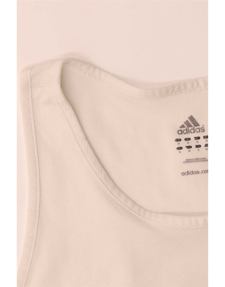 Adidas Hommes Climalite Débardeur Moyen Blanc Polyester