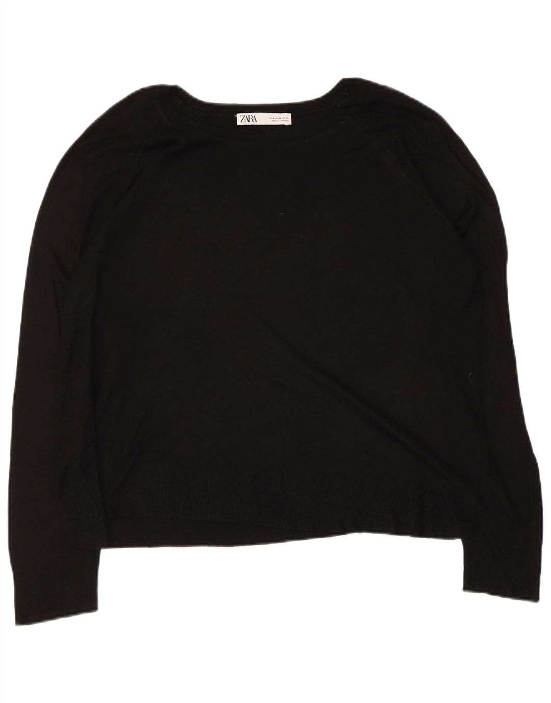 Zara Pull col bateau pour femme UK 14 Noir moyen
