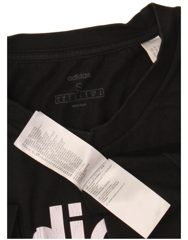 ADIDAS T-Shirt Graphique Homme Petit Noir Coton