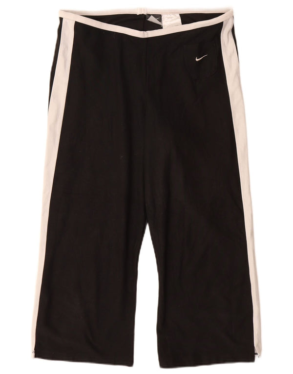 NIKE Pantalon de survêtement Dri Fit pour femme US 8/10 Noir moyen Colourblock
