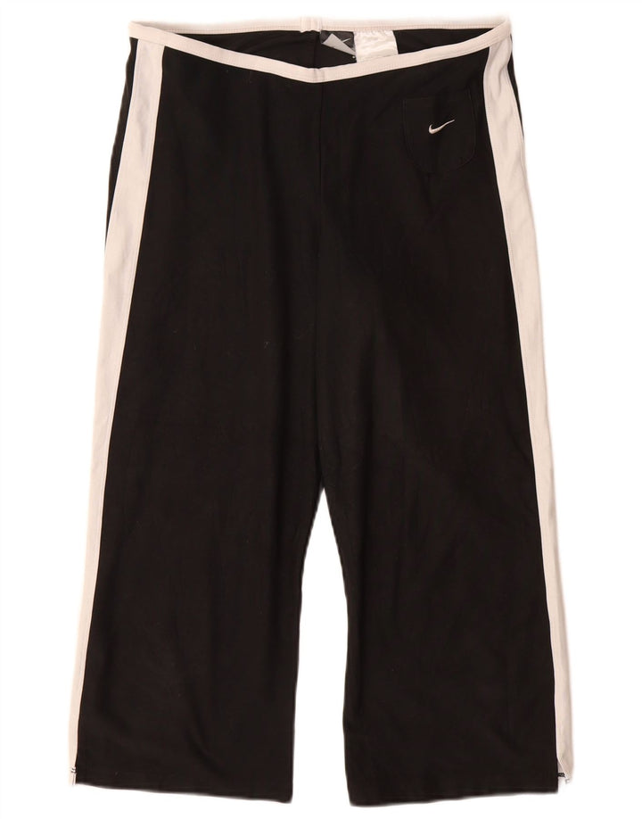 NIKE Pantalon de survêtement Dri Fit pour femme US 8/10 Noir moyen Colourblock