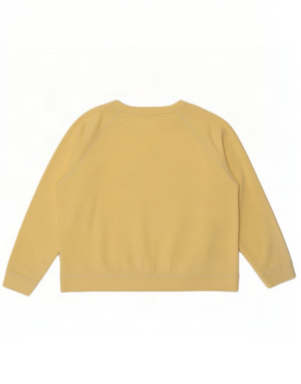 Marks & Spencer Sweat-shirt pour femme UK 18 XL Jaune Coton