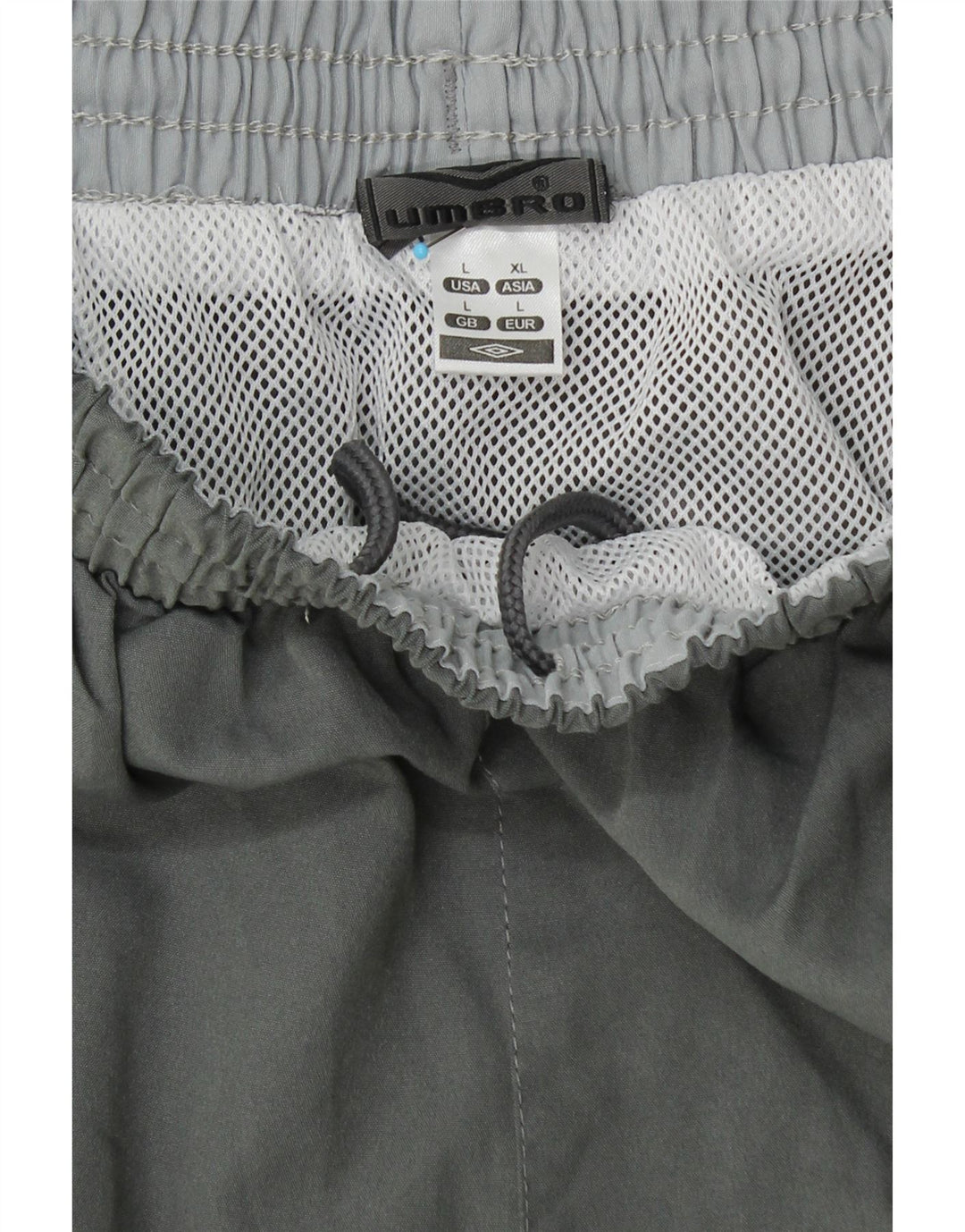 UMBRO Short de Sport Graphique Homme Large Gris Polyester