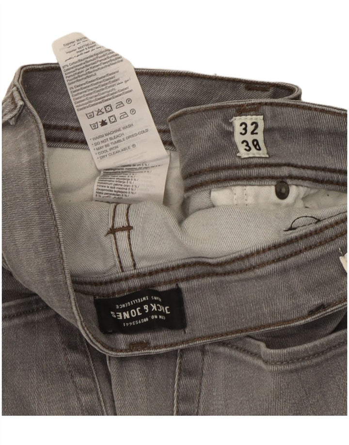 Jack & Jones Jean Slim Homme W32 L30 Gris Coton